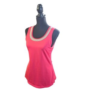 Women's Pink Sleeveless Top Lucytech Sz M
